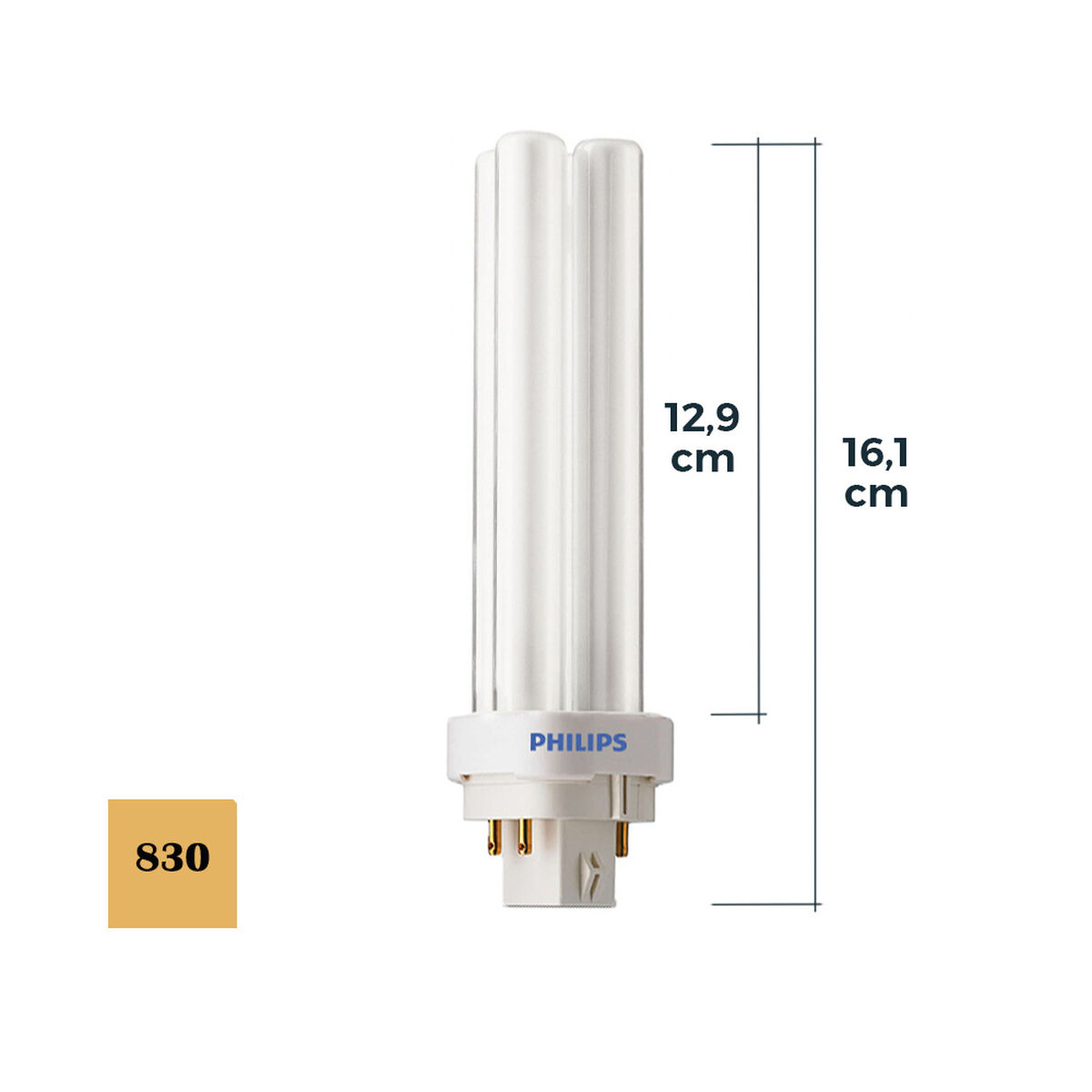 Lysrør Philips lynx d B 26 W 1800 Lm
